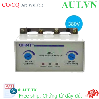 Rơ le bảo vệ motor CHINT JD-5 20A-80A AC380V 