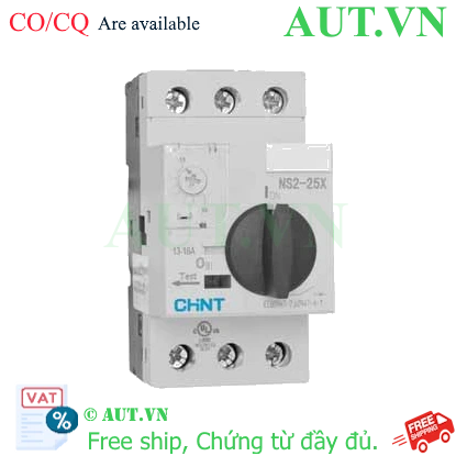 Motor starter | NS2-25X 13-18A chint, giao hàng tận nơi Motor starter | NS2-25X 13-18A chint, giao hàng tận nơi