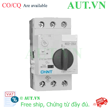 Bộ Khởi Động Động Cơ CHINT NS2-25X (0.1-0.16A) - AUT VN Bộ Khởi Động Động Cơ CHINT NS2-25X (0.1-0.16A) - AUT VN