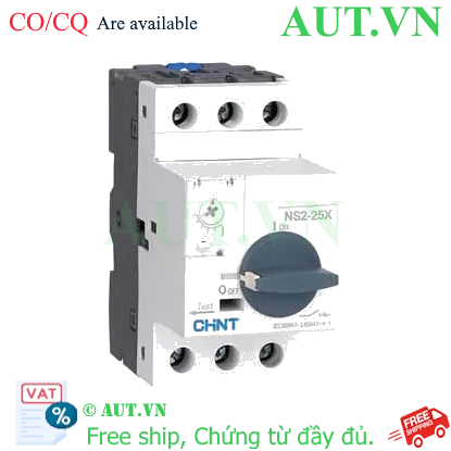 Bộ bảo vệ động cơ CHINT NS2-25X (0.16-0.25A) - Chính hãng AUT VN Bộ bảo vệ động cơ CHINT NS2-25X (0.16-0.25A) - Chính hãng AUT VN