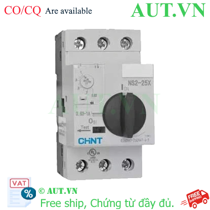 Bộ khởi động động cơ CHINT NS2-25X 0.63-1A Bộ khởi động động cơ CHINT NS2-25X 0.63-1A
