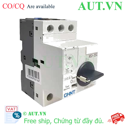 Bộ khởi động động cơ CHINT NS2-25X 1.6-2.5A Bộ khởi động động cơ CHINT NS2-25X 1.6-2.5A