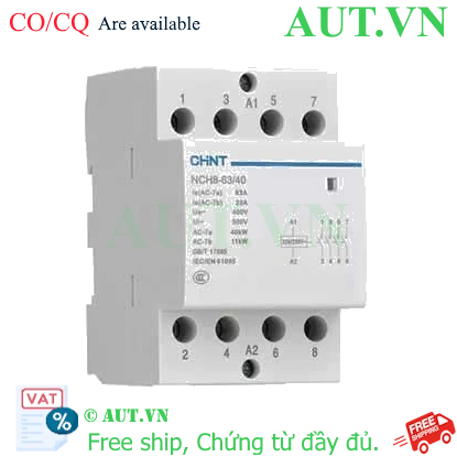 Khởi động từ 20-63A CHINT NCH8-63/40 220/230V 