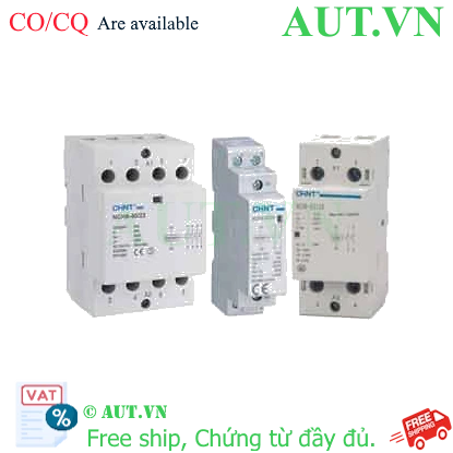 Khởi động từ Chint NCH8-63/31 220/230V, 63A, 4P, 3NO+1NC