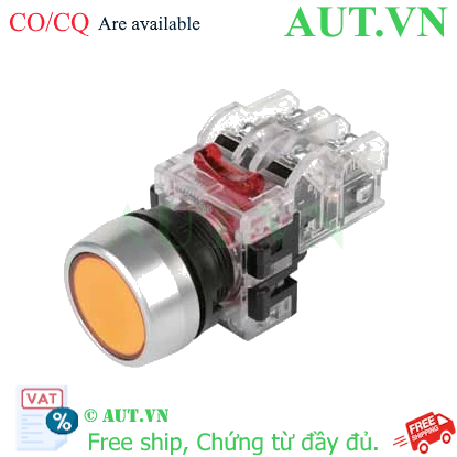Công Tắc Nút Nhấn Hanyoung Nux MRF-RA1Y Phi 22 | Nhấn Giữ, Màu Vàng | AUT VN