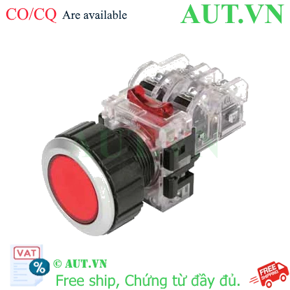 Công tắc nút nhấn Hanyong Nux MRF-AM1R Phi 30mm, 1NO+1NC