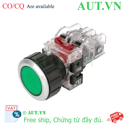 Công tắc nút nhấn Hanyoung Nux MRF-AM2G Xanh Lá D30 (2NO+2NC) - Nhấn Nhả, IP65, Siêu Bền | AUT VN