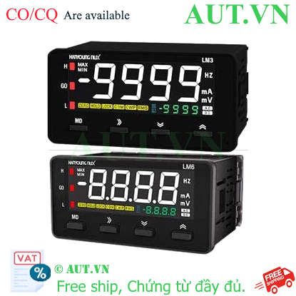 Đồng hồ đo điện áp DC Hanyong Nux LM3-4DV-N-A | LCD, IP66, Độ chính xác cao