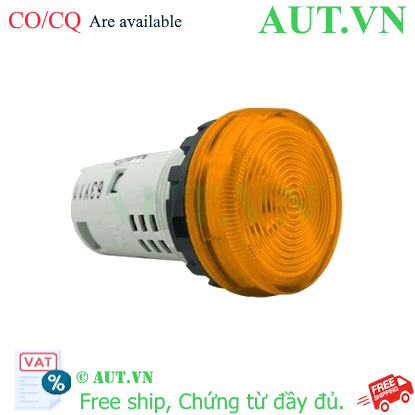 Đèn báo IDEC YW1P-1UQM3Y 220V 22mm