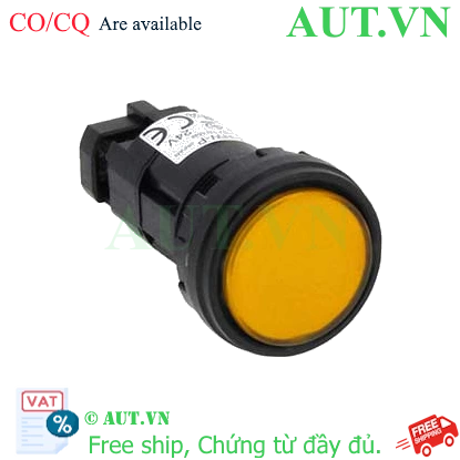 Đèn báo IDEC HW1P-1Q0Y D22mm Vàng IP65 (Không kèm bóng) - AUT VN