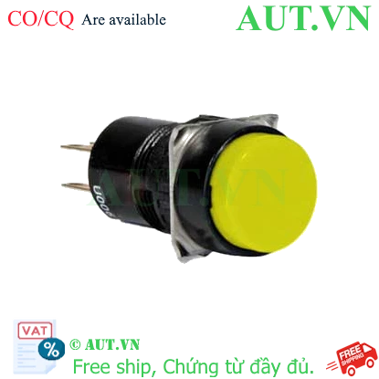 Nút nhấn nhả không đèn IDEC AB6M-M1YC D16 1NO+1NC (Vàng)