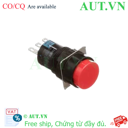 Nút nhấn nhả không đèn IDEC AB6M-M1RC D16 1NO+1NC (Đỏ)