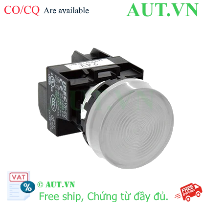 Đèn báo IDEC YW1P-1EM42W 220V 22mm (trắng)