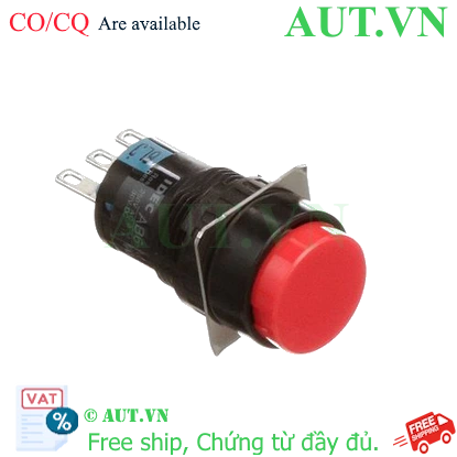 Nút Nhấn Giữ IDEC AB6M-A1R 16mm - Màu Đỏ, Thiết Kế Nhỏ Gọn, Chốt Chắc Chắn