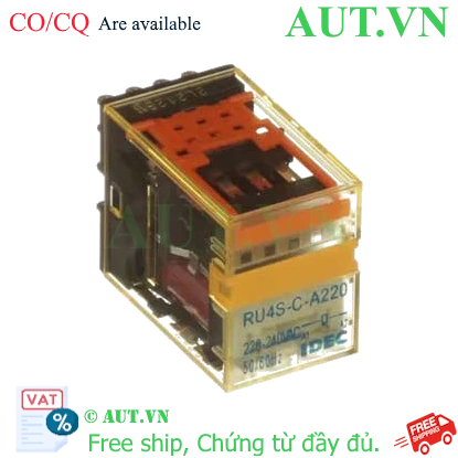Rơ le Trung Gian IDEC RU4S-C-A220 (220-240VAC, 4PDT, 14 Chân Dẹt) - AUT VN