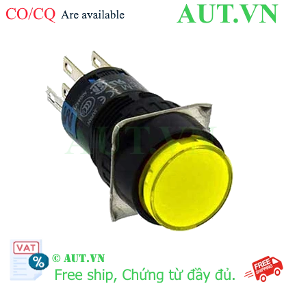 Nút nhấn IDEC phi 16 AL6M-M24YC 24VAC/DC, 2NO+2NC