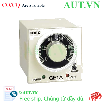 Timer IDEC GE1A-B30MAD24 | On-delay, 24VAC/DC, 30 Phút, 8 Chân Tròn