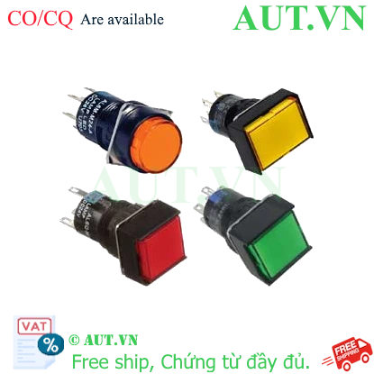 Nút Nhấn Có Đèn IDEC AL6M-M13G Phi 16 Xanh Lá 12V | AUT VN