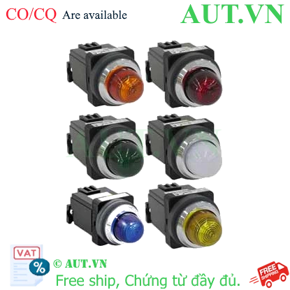 Đèn báo IDEC APN126DNPW D30, 200-220VAC, LED Trắng Tinh Khiết