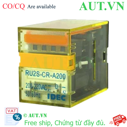 RU2S-CR-A200 Rơ le 8 chân IDEC - Giao hàng toàn quốc