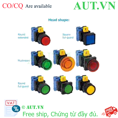 Nút nhấn có đèn D22mm IDEC HW1L-A120Q4G 