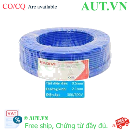 Ảnh của Dây điện cách điện PVC CADIVI Vcm-0.5 (1x16/0.20)-300/500V-B 