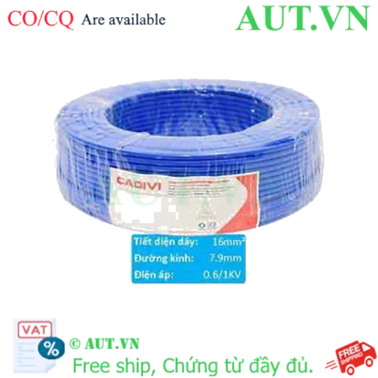 Ảnh của Dây điện cách điện PVC CADIVI VCm-16 (1x126/0.4)-0.6/1kV-B 