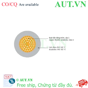 Ảnh của Dây điện cách điện PVC CADIVI VCm-35 (1x273/0.4)-0.6/1kV-R 