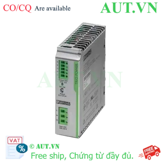 Ảnh của Bộ nguồn dòng vào 1 pha, ra 24VDC 5A PHOENIX CONTACT TRIO-PS/1AC/24DC/5 (2866310) 