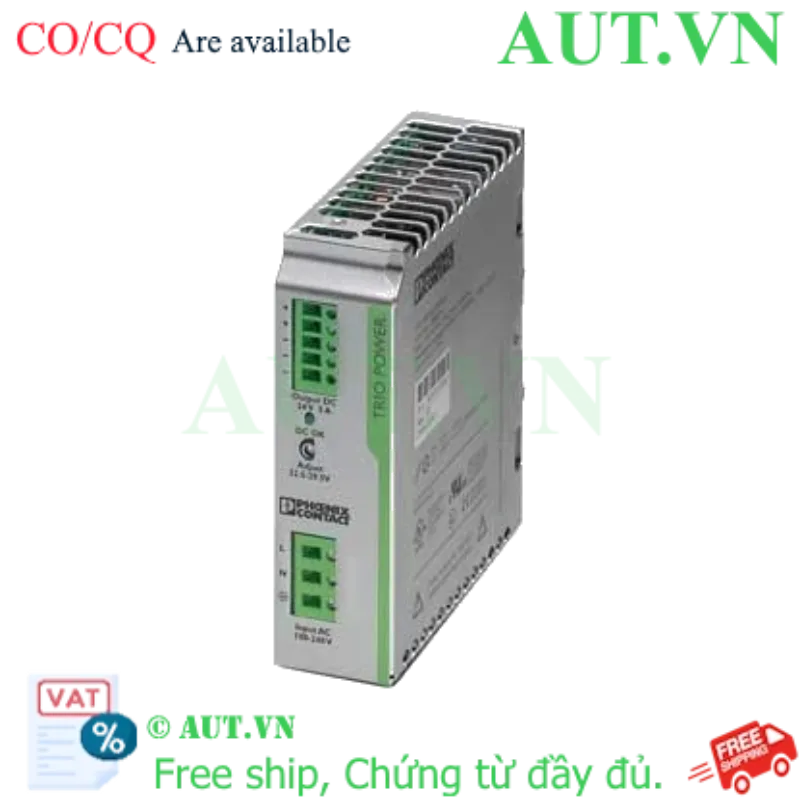 Ảnh của Bộ nguồn dòng vào 1 pha, ra 24VDC 5A PHOENIX CONTACT TRIO-PS/1AC/24DC/5 (2866310) 