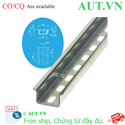 Ảnh của Thanh cài thiết bị điện PHOENIX CONTACT NS 35-15 PERF 2000MM 