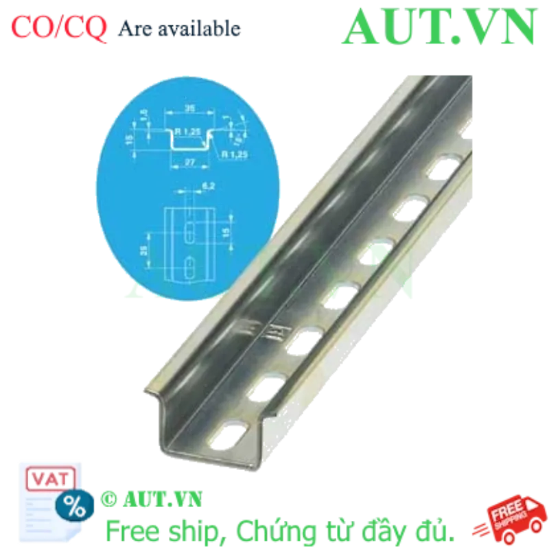 Ảnh của Thanh cài thiết bị điện PHOENIX CONTACT NS 35-15 PERF 2000MM 