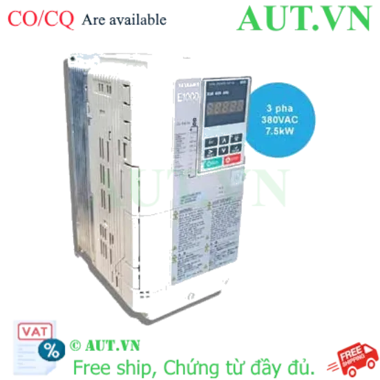 Ảnh của Biến tần YASKAWA CIMR-ET4A0018FAA 3 pha 380VAC 7.5kW 17.5A 200Hz