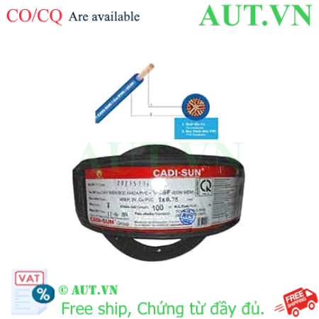 Ảnh của Dây điện đơn mềm ruột đồng CADISUN VCSF 1x0.75-B 