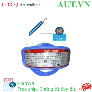 Ảnh của Dây điện đơn mềm ruột đồng CADISUN VCSF 1x1.0-BL 