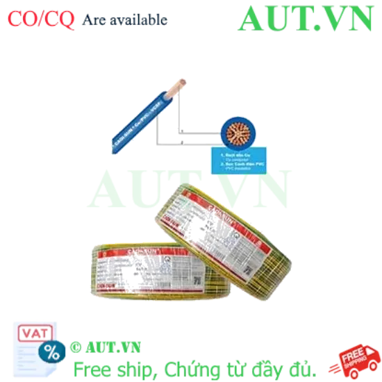 Ảnh của Dây điện đơn mềm ruột đồng CADISUN VCSF 1x1.0-E 