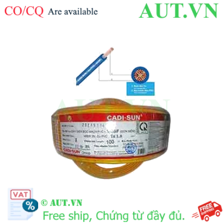 Ảnh của Dây điện đơn mềm ruột đồng CADISUN VCSF 1x1.0-Y 