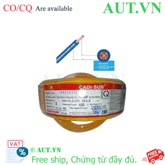 Ảnh của Dây điện đơn mềm ruột đồng CADISUN VCSF 1x1.0-Y 