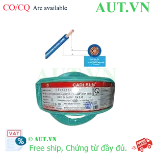 Ảnh của Dây điện đơn mềm ruột đồng CADISUN VCSF 1x1.0-G 