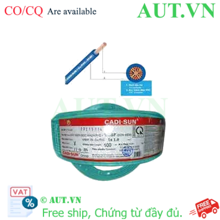 Ảnh của Dây điện đơn mềm ruột đồng CADISUN VCSF 1x1.0-G 