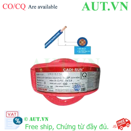 Ảnh của Dây điện đơn mềm ruột đồng CADISUN VCSF 1x1.0-R 