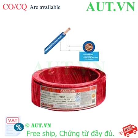 Ảnh của Dây điện đơn mềm ruột đồng CADISUN VCSF 1x1.5-R 