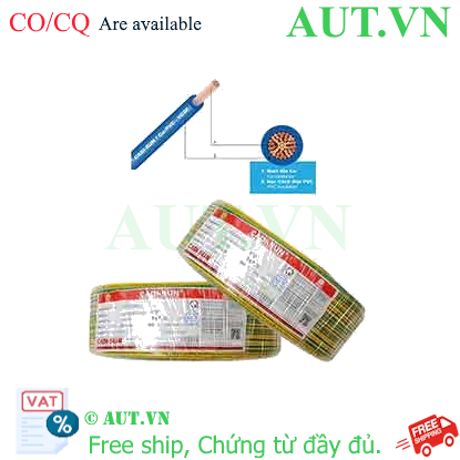 Ảnh của Dây điện đơn mềm ruột đồng CADISUN VCSF 1x1.5-E 