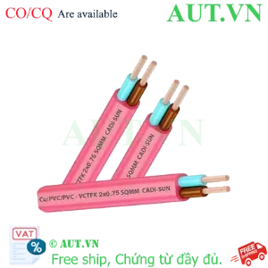 Ảnh của Dây điện đôi mềm ruột đồng CADISUN VCTFK 2x0.75 