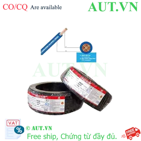 Ảnh của Dây điện đơn mềm ruột đồng CADISUN VCSF 1x2.5-B 