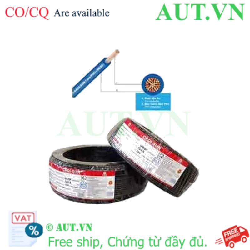 Ảnh của Dây điện đơn mềm ruột đồng CADISUN VCSF 1x2.5-B 