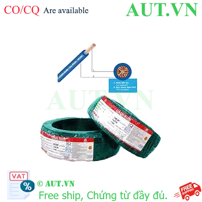 Ảnh của Dây điện đơn mềm ruột đồng CADISUN VCSF 1x2.5-G 