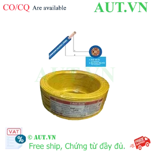 Ảnh của Dây điện đơn mềm ruột đồng CADISUN VCSF 1x2.5-Y 