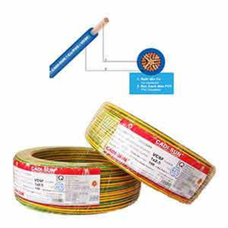 Ảnh của Dây điện đơn mềm ruột đồng CADISUN VCSF 1x2.5-E 