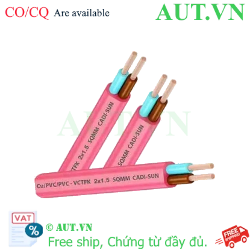 Ảnh của Dây đôi mềm dẹt VCTFK 2x1.5 CADISUN giá tốt nhất